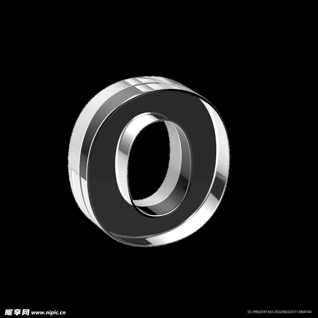 透明玻璃3D英文字母