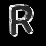 透明玻璃3D英文字母