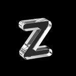 透明玻璃3D英文字母