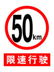 限速牌