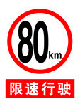 限速牌