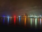 夜色下的湖泊美景