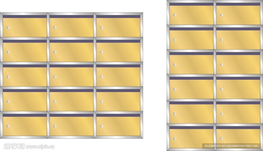 储物柜矢量图