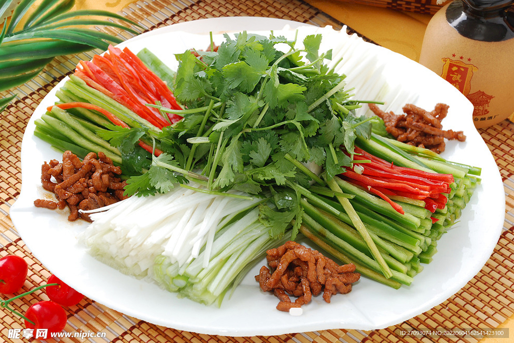 肉丝老虎菜