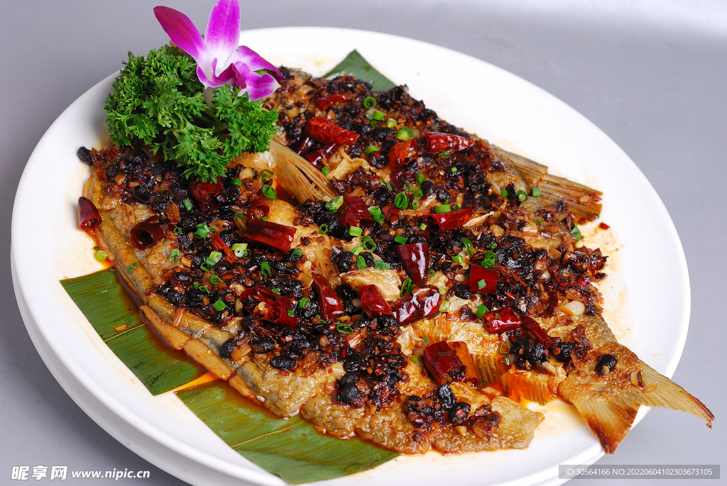 豆豉煎鱼美食