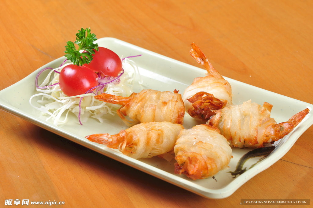 炸虾美食