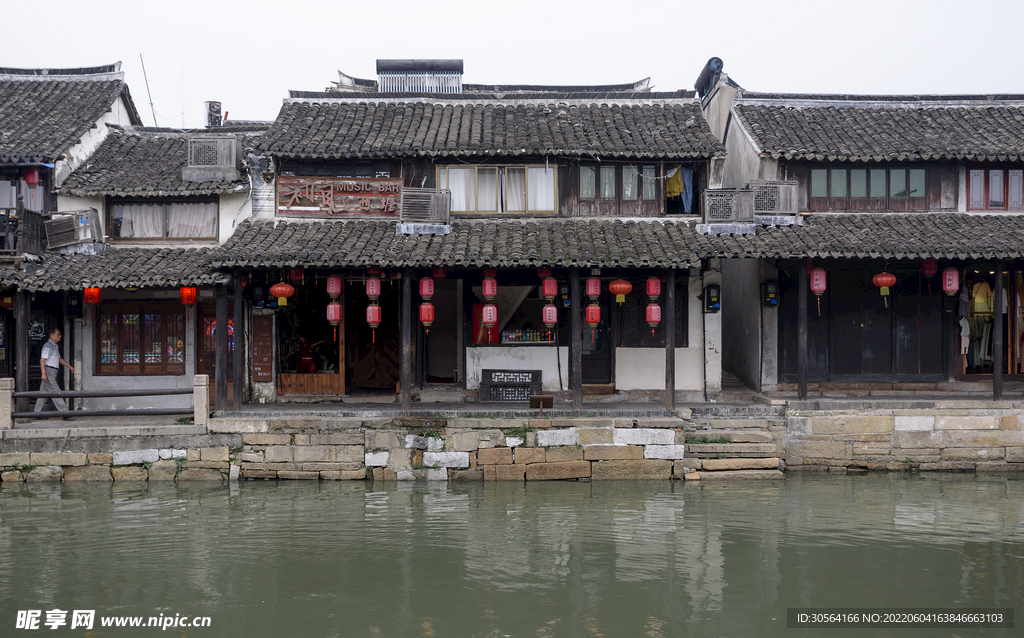 户外复古旅游建筑