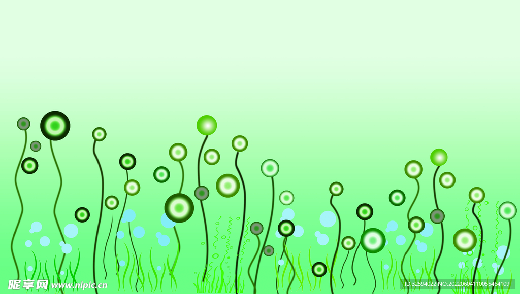绿色水草背景