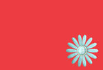 红底浅蓝花