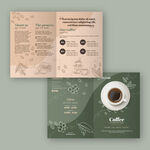 雕刻咖啡种植园宣传册模板