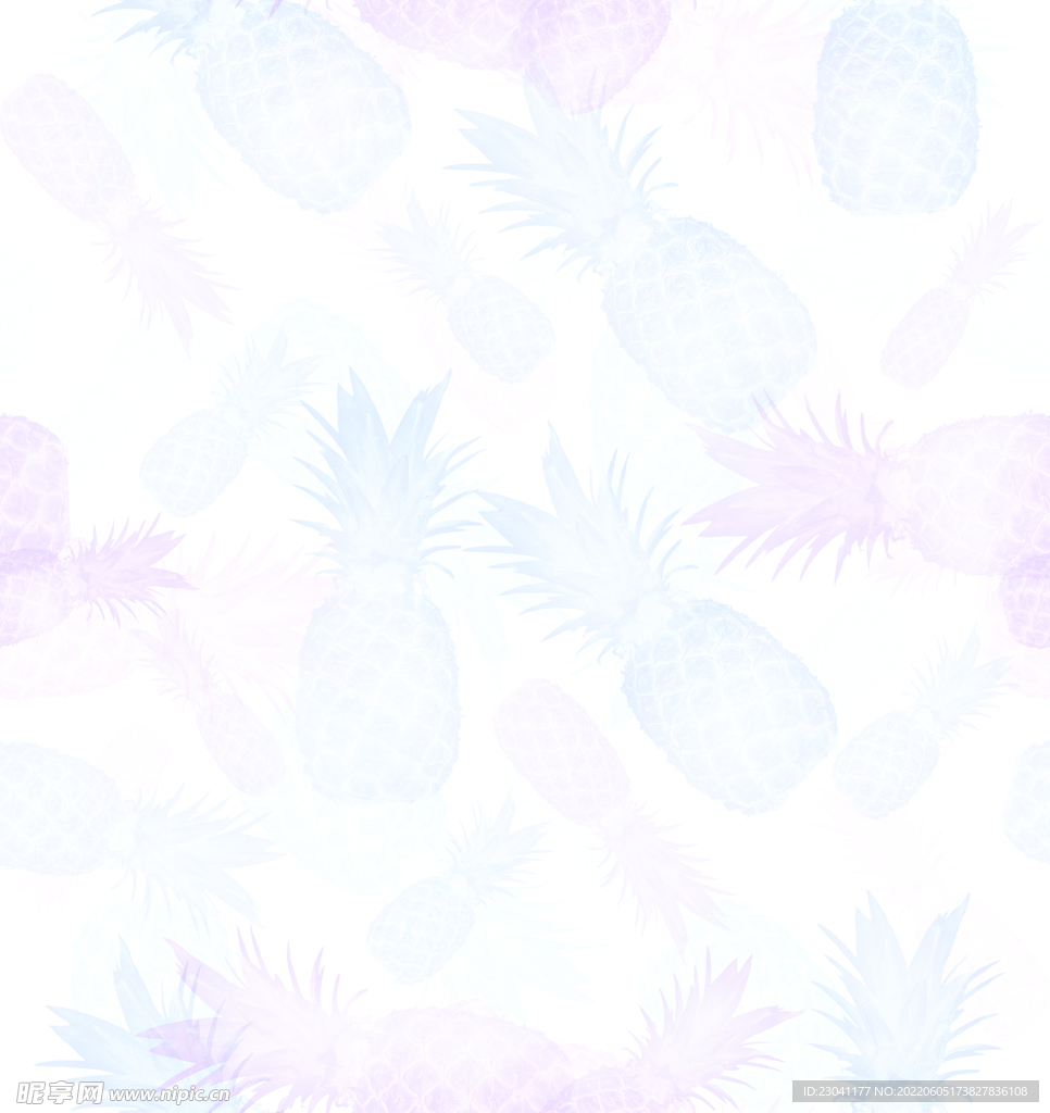 蓝粉菠萝