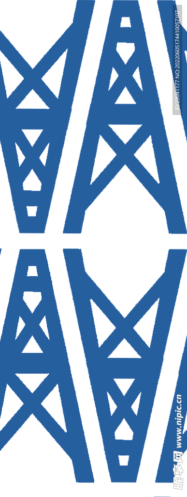 白底A字塔