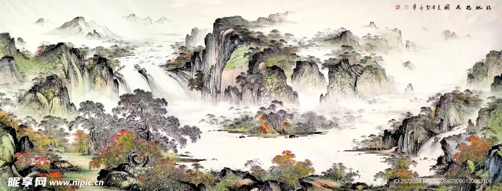 福地福居图