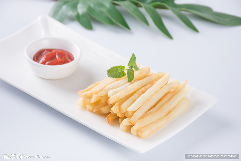 新鲜薯条零食美食