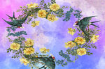 小鸟花环