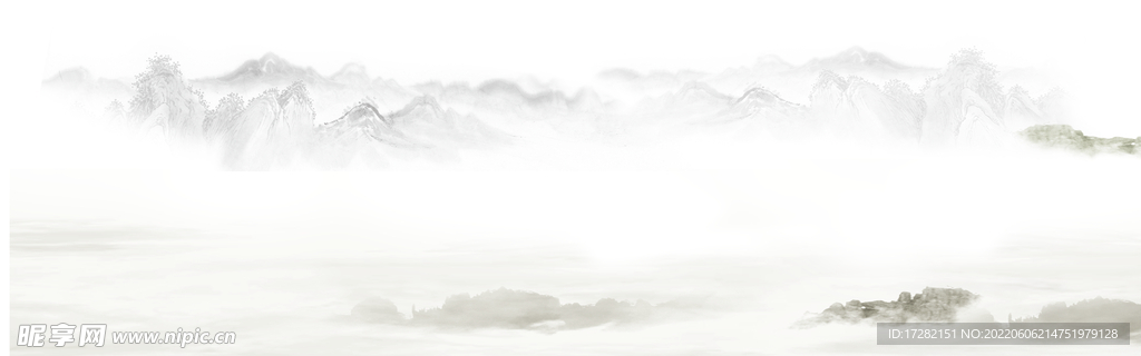 中国风  山水画  psd  