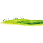 卡通草地免扣