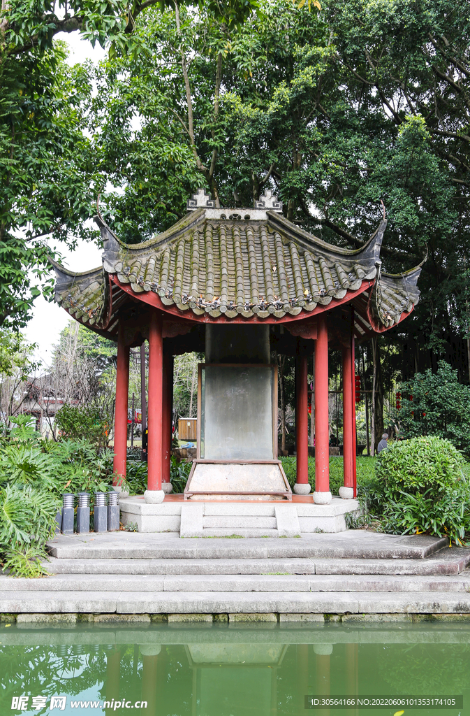 户外公园复古庭院建筑