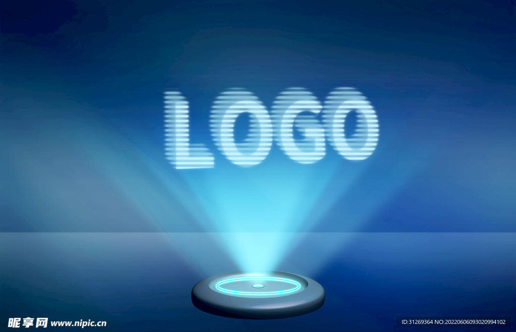 logo样机光立体字