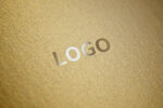 logo样机金色背景
