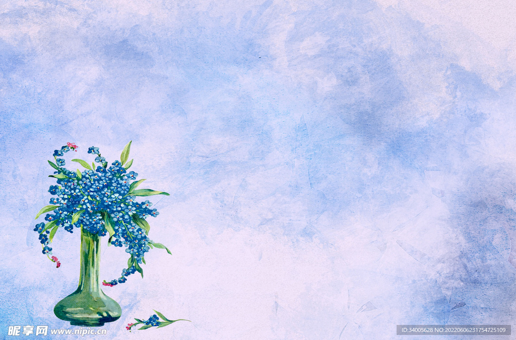 花瓶蓝花