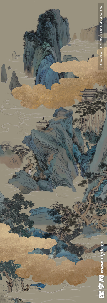 金色山水