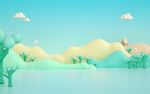 C4D  3D背景 