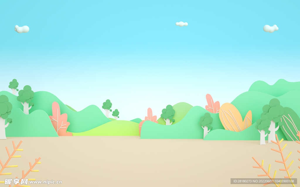 C4D产品背景