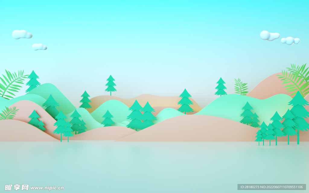 C4D 产品 背景图