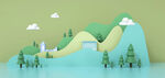 立体背景 3D C4D