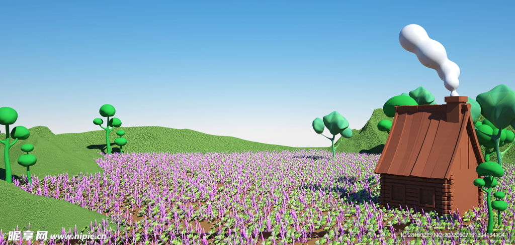  立体背景 C4D  3D  