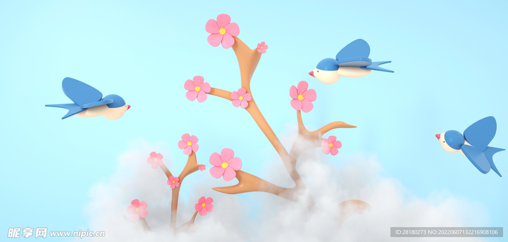 立体背景 C4D