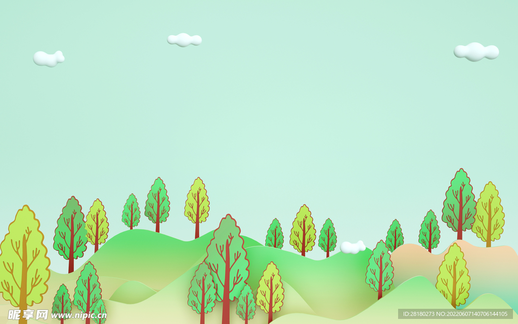 森林 3D背景