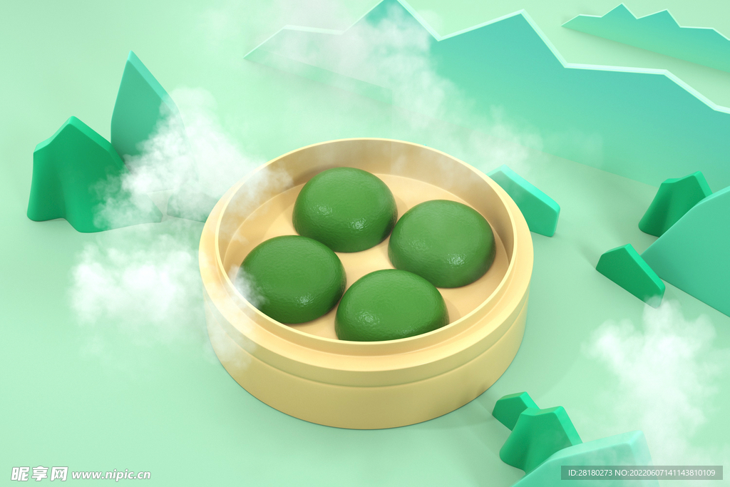 C4D立体背景