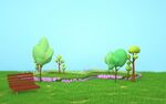  C4D  3D 清新背景