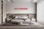 卧室效果图 壁画样机 产品主图