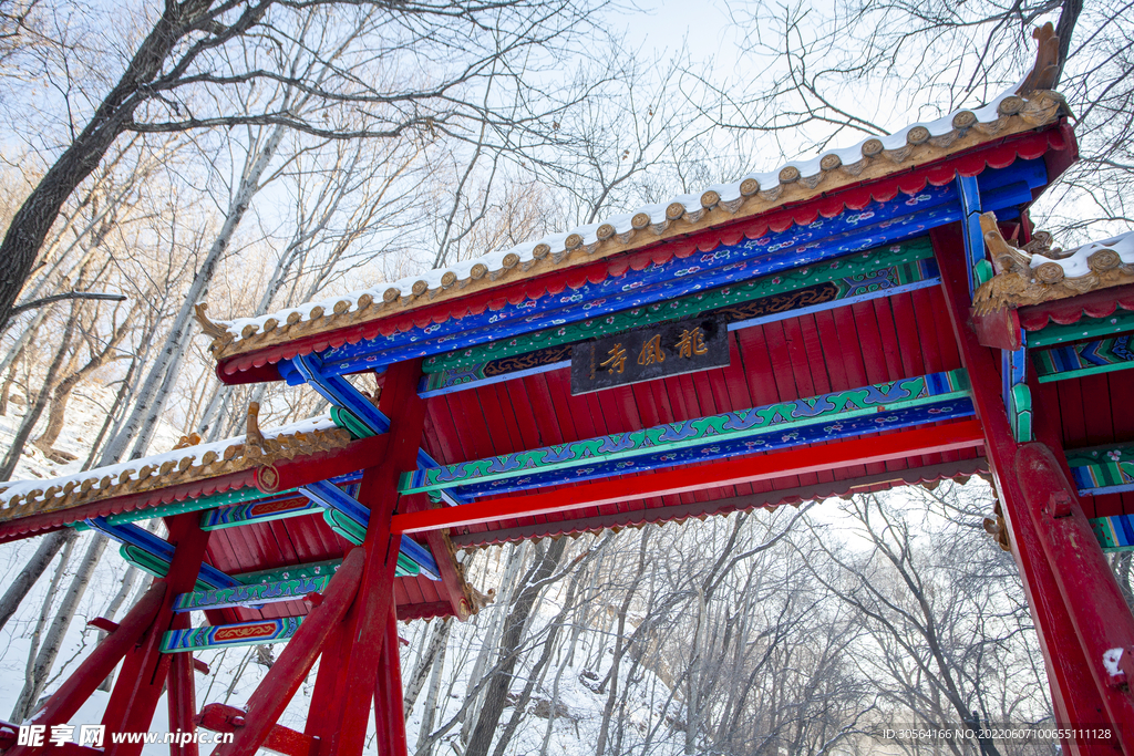 户外复古牌楼建筑