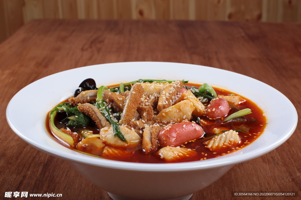 麻辣冒菜美食