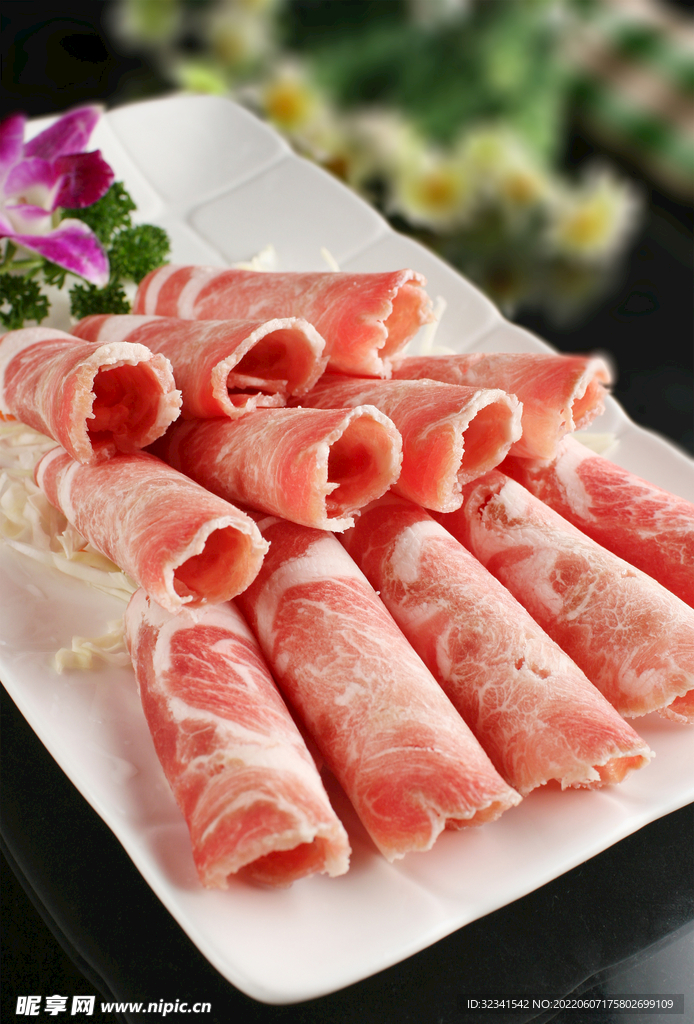 新鲜牛肉卷