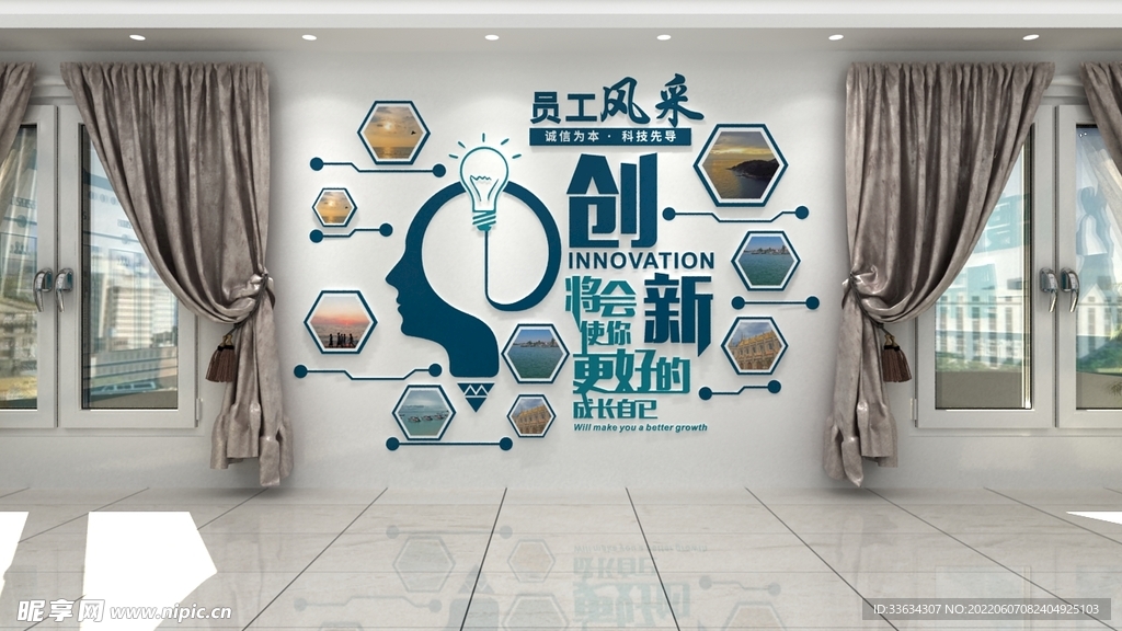 员工风采墙
