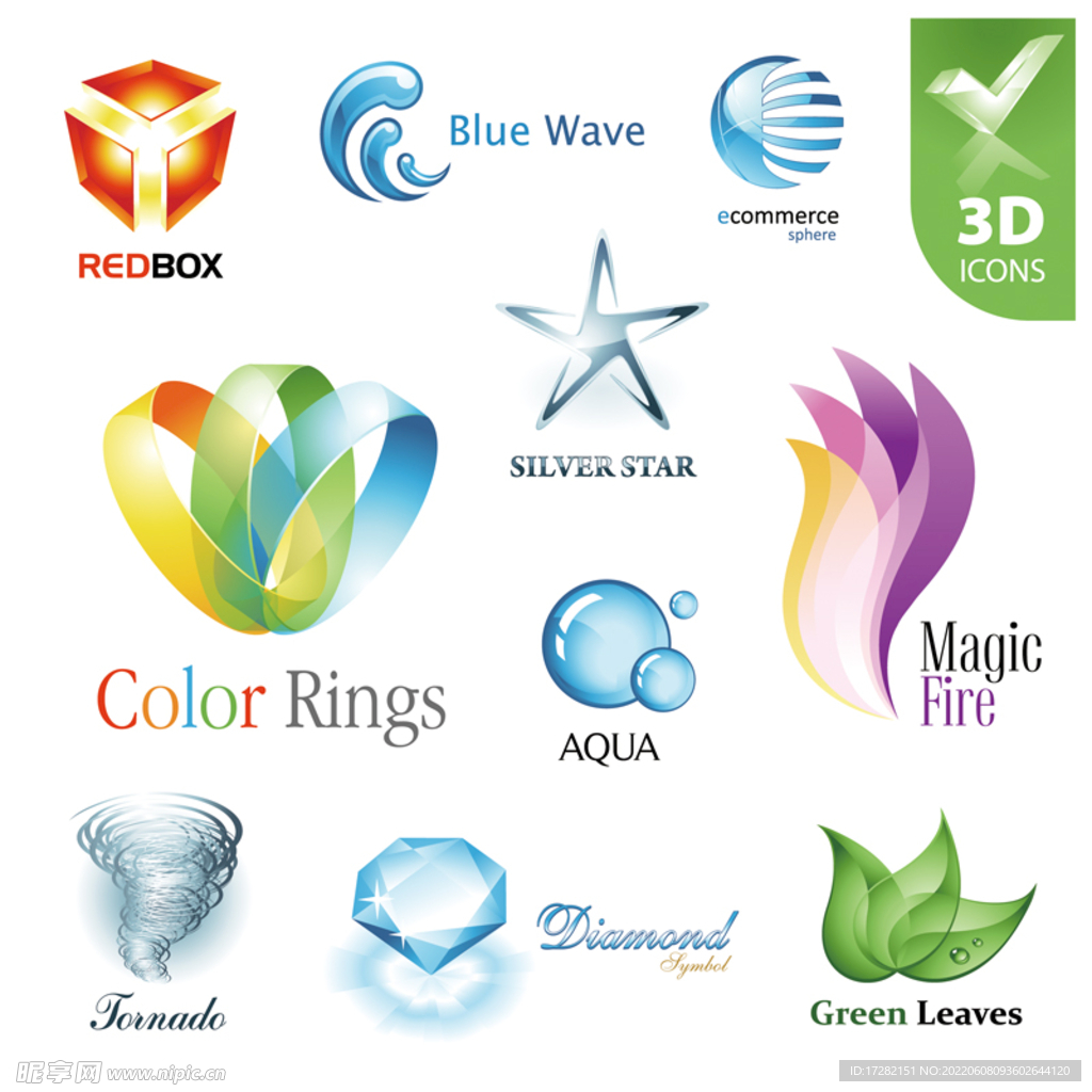 彩色  标志    logo 