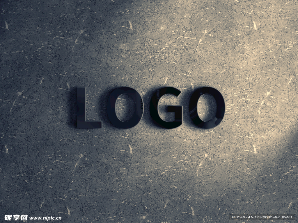 logo样机黑色