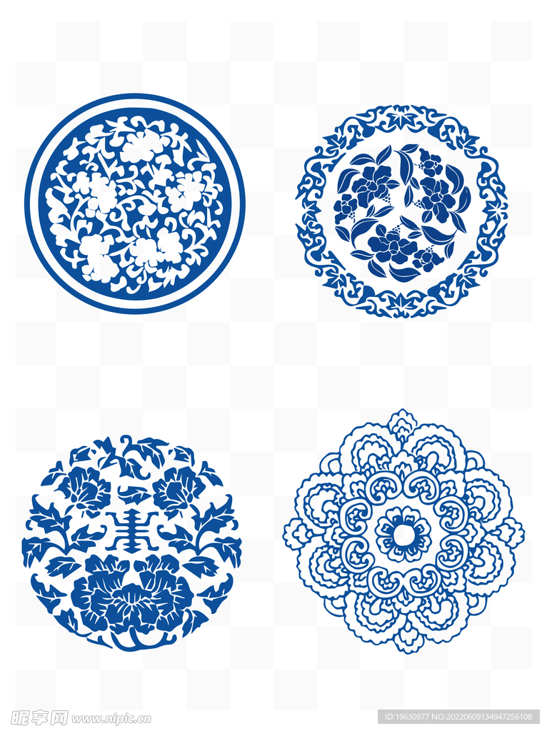 青花瓷花纹