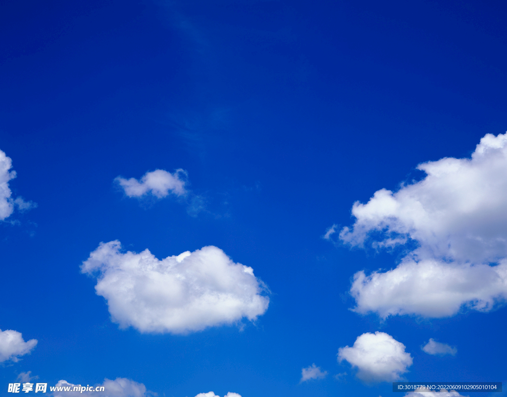 蓝天白云天空 
