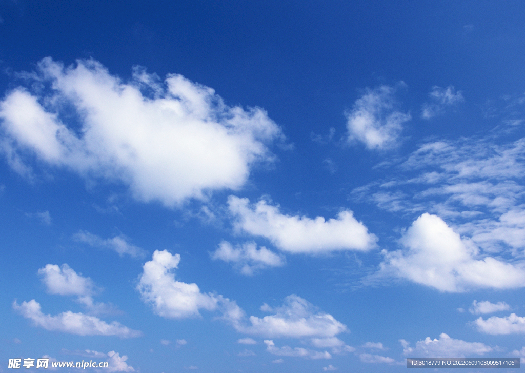 蓝天白云天空 