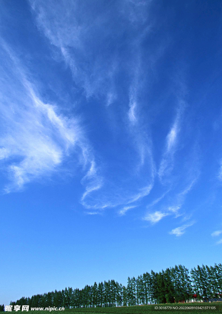 蓝天白云天空 