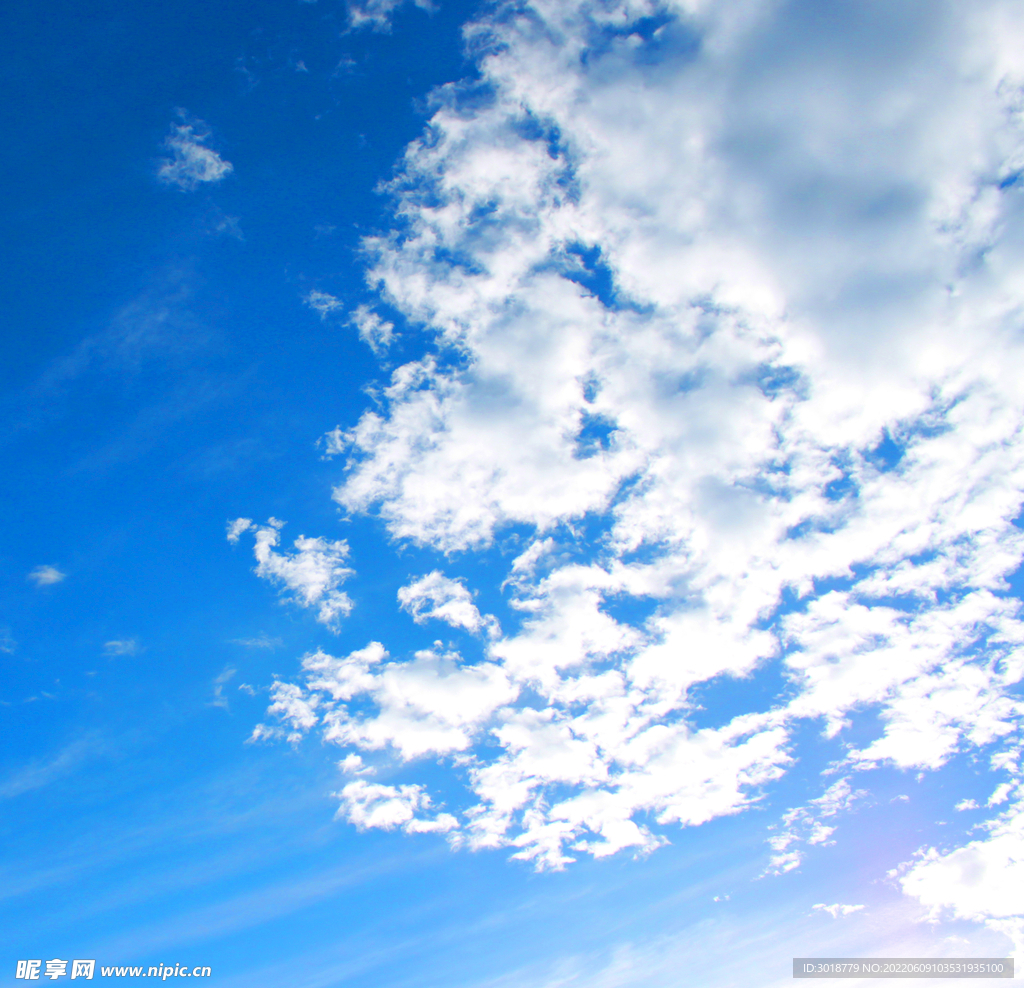 蓝天白云天空 