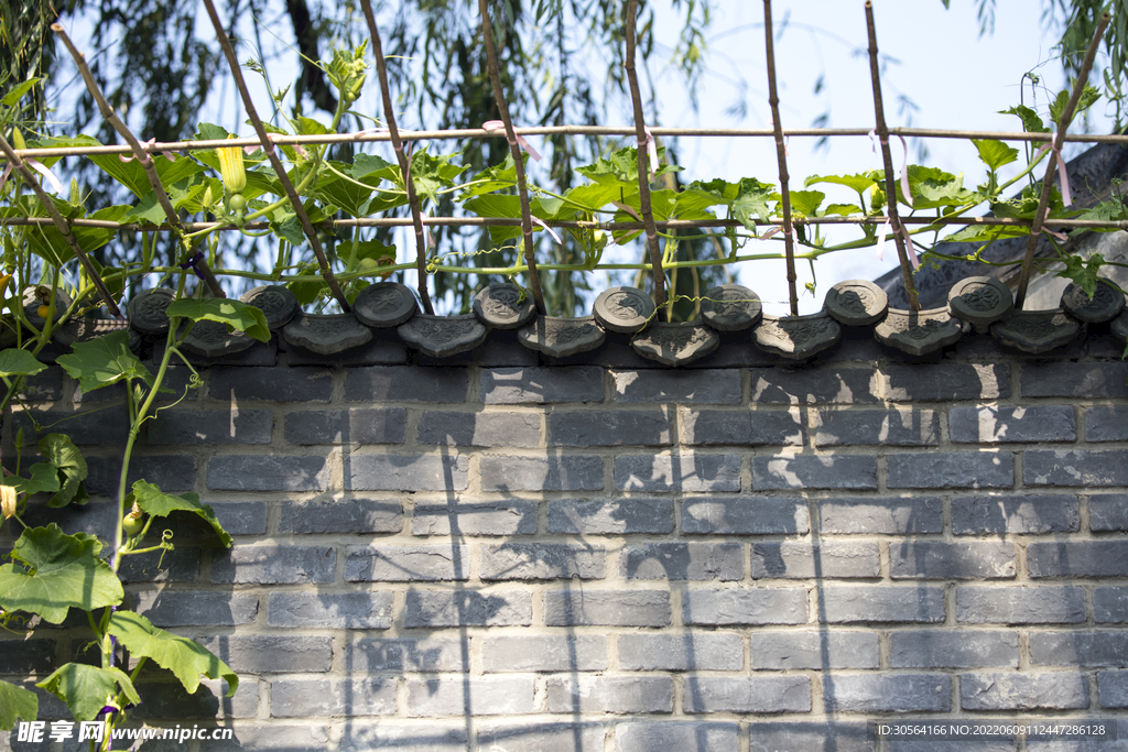 户外复古砖墙建筑