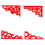 中国风花纹边框