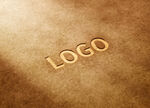 logo样机俯视